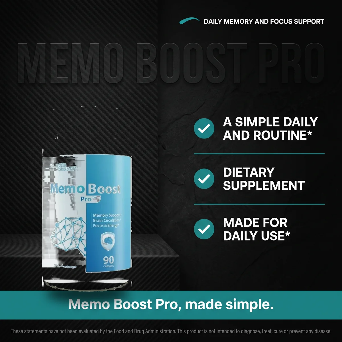 Why Memo Boost Pro: a simple daily routine memory and focus supplement
