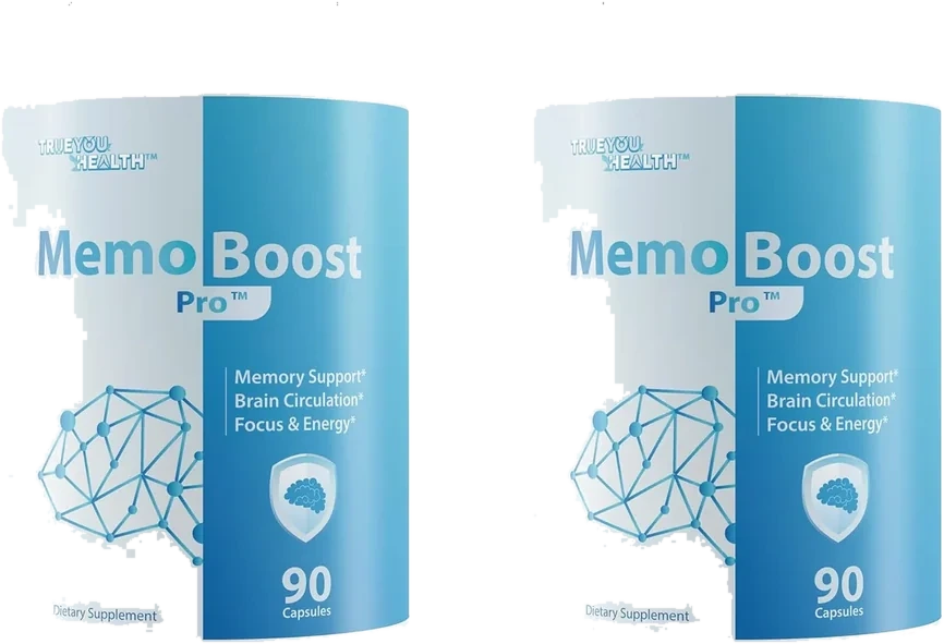 Memo Boost Pro 2 bottles memory supplement package